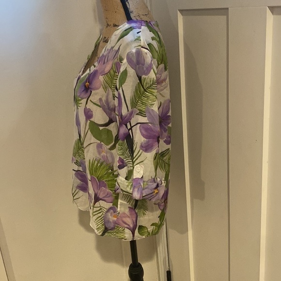 Petite Alice + Olivia Button Down Top Size Small - Picture 2 of 7